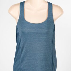 Lululemon Womens Square Neck Strappy Back Activewear Tank Top Blue 4